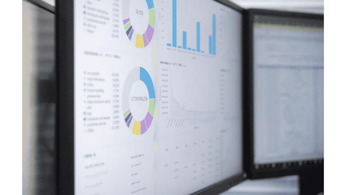 AI stock research dashboard showing a structured investment score, valuation, and key financial metrics inside an analytics console.